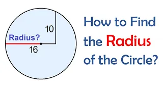 Find the Radius of a Circle Given Two Line Segments