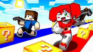 Minecraft BUT Lucky Block Race Challenge with Circus Baby and Gregory