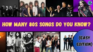 Back to the 80s: Can You Guess These ICONIC HITS? 🎸🎤 EASY EDITION | Trivia/Quiz/Challenge