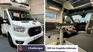 Challenger 337 GA Graphite Ultimate - 2023 🦊 Der trendige Teilintegrierte mit Einzelbetten