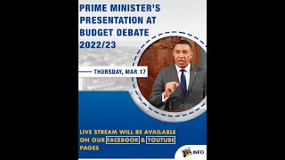 JISTV | 2022/23 Budget Debate Presentation By The Most Honourable, Andrew Holness, ON, PC, MP