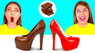 Челендж. Шоколадна Їжа vs Справжня Їжа | Смішні Челенджі з Їжею від BaRaDa Challenge