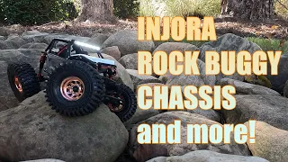 SCX24 Injora Rock Buggy Chassis, Shocks and Huge Tires!
