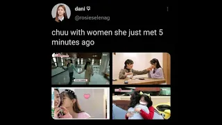 Chuu with women she just met 5 minutes ago