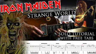 Iron Maiden - Strange World Dennis Stratton's intro solo lesson (with tablatures and backing tracks)