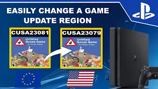 Change PS4 Games Update Regions, DLC Regions, Merge Game + Update