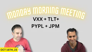 Monday Morning Meeting w/Brent & Imran VXX, TLT, PYPL, JPM