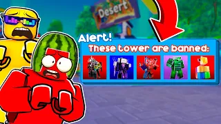 Toilet Tower Defense BANNED THESE...?