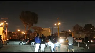 LOS ANGELES MOST DANGEROUS HOUSING PROJECTS / HOODS AT NIGHT