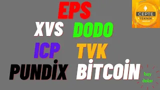 EPS | DODO | TVK | BOTCOİN | PUNDİX | ICP | XVS  Teknik analizleri