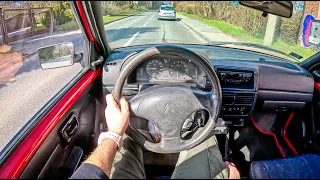 1997 Citroen AX [1.0 50HP] |0-100| POV Test Drive #1649 Joe Black