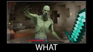 Minecraft wait what meme part 28 realistic zombie