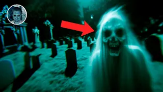 SCARY Ghost Videos Captured On Camera In A Cemetery