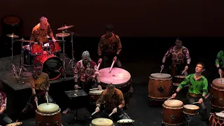 Swarthmore Taiko Ensemble - Lion Chant - Fall Dance Concert Sat 12-3-22 (1080)