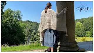 CROCHET LACY WRAP TUTORIAL // Elizabeth Wrap // Ophelia Talks Crochet