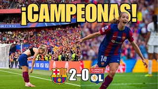 🏆 ¡HISTÓRICO! EL BARÇA se CORONA CAMPEONAS de la CHAMPIONS LEAGUE 🏆 AITANA y ALEXIA fulminan al LYON