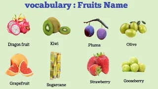 Fruits Name in English | English Vocabulary | Fruits Name | daily use english words