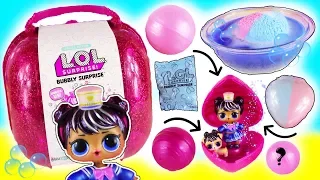 Pink LOL Bubbly SURPISE Opening! Fizzy Toy Heart In WATER Surprise DOLLS! Cutie Tooties