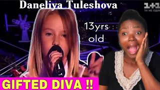 Daneliya Tuleshova - Stone Cold REACTION !!BLIND AUDITION | THE VOICE KIDS Season 4 | The World BEST