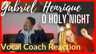 Vocal Coach FIRST TIME reacts to GABRIEL HENRIQUE - O Holy Night  | Reaction & Analysis