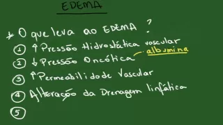 Edema, Hiperemia, Congestão e Hemorragia - Resumo - Patologia Geral