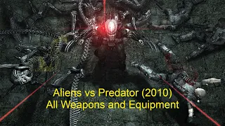 Aliens vs. Predator (2010) - All Weapons and Equipment (4K)