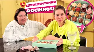 EXPERIMENTANDO OS DOCES DO ANIVERSÁRIO DA MARIA ALICE!!