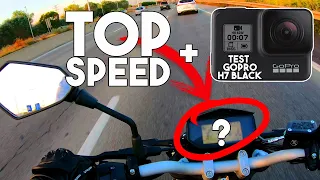 Keeway RKF 125 TOP SPEED + GoPro Hero 7 Black Test Motorcycle [4k 60fps]