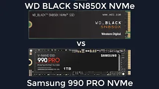 Samsung 990 PRO vs WD BLACK SN850X Bench Test | SSD M.2 NVMe