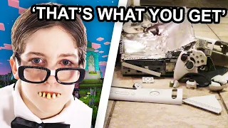 minecraft kid DESTROYED my xbox...