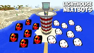 SURVIVAL LIGHTHOUSE WITH JEFF THE KILLER AND JANE THE KILLER in Minecraft - Gameplay - Coffin Meme