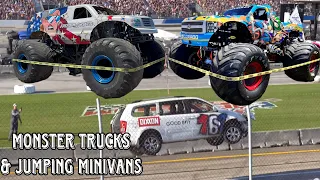 Freedom 500 Monster Truck Show 2024 | Minivan Racing