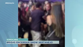 Confusão generalizada encerra show em Sorocaba