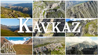 FLYING OVER KAVKAZ ( 4K UHD ) • Stunning Footage, Scenic Relaxation Film with Calming Music