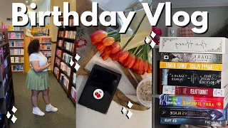 bookish birthday vlog + book haul | 2024