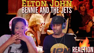 American couple reacts to Elton John "Bennie and the Jets" | Asia and BJ