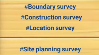 Types of land surveying