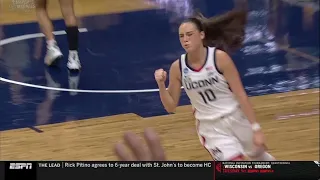 ONE-HANDED Halfcourt Buzzer Beater By Nika Muhl! | NCAA Tournament, #2 UConn Huskies vs #7 Baylor