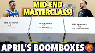 MID-END MASTERCLASS! Opening April's Elite, Platinum, & Mid-End Basketball Boxes From The Boombox