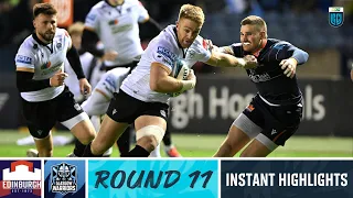 Edinburgh v Glasgow Warriors | Instant Highlights | Round 11 | URC 2022/23