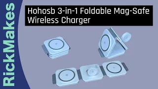 Hohosb 3-in-1 Foldable Mag-Safe Wireless Charger