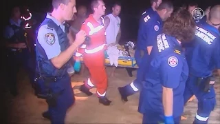 Друзья спасли серфингиста, которому акула откусила ногу (новости)