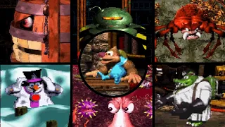 Donkey Kong Country 3: Dixie Kong's Double Trouble (1996) - All Bosses (original format TV HD 60ᶠᵖˢ)