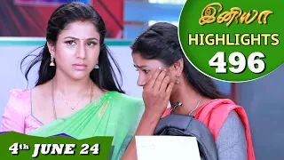 Iniya Serial | EP 496 Highlights | 4th Jun 24 | Alya Manasa | Rishi | Saregama TV Shows Tamil