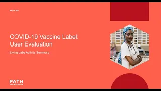 Findings from a healthcare worker evaluation of the COVID19 vaccine label