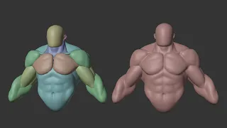 Speedsculpt - Hulk Sculpting tutorial - Blocking Part 1 - Torso