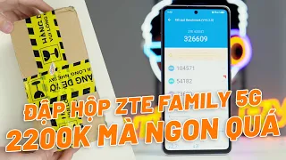 ĐẬP HỘP ZTE FAMILY 5G GIÁ 2200K SHOPEE - MÀN OLED, CẤU HÌNH RẤT MẠNH, KHÁNG NƯỚC GIÁ QUÁ RẺ