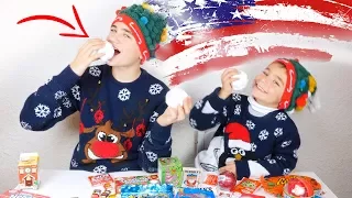 On mange des boules de neiges ! - Dégustation Américaine Insolite de Noël 🎄