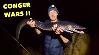 CONGER EEL , Shore Fishing for Conger Eels , Using Big Baits For Big Fish