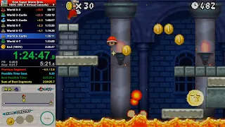 New Super Mario Bros. (DS) (100%) in 2:25:32 - [WR on 15/10/2019]